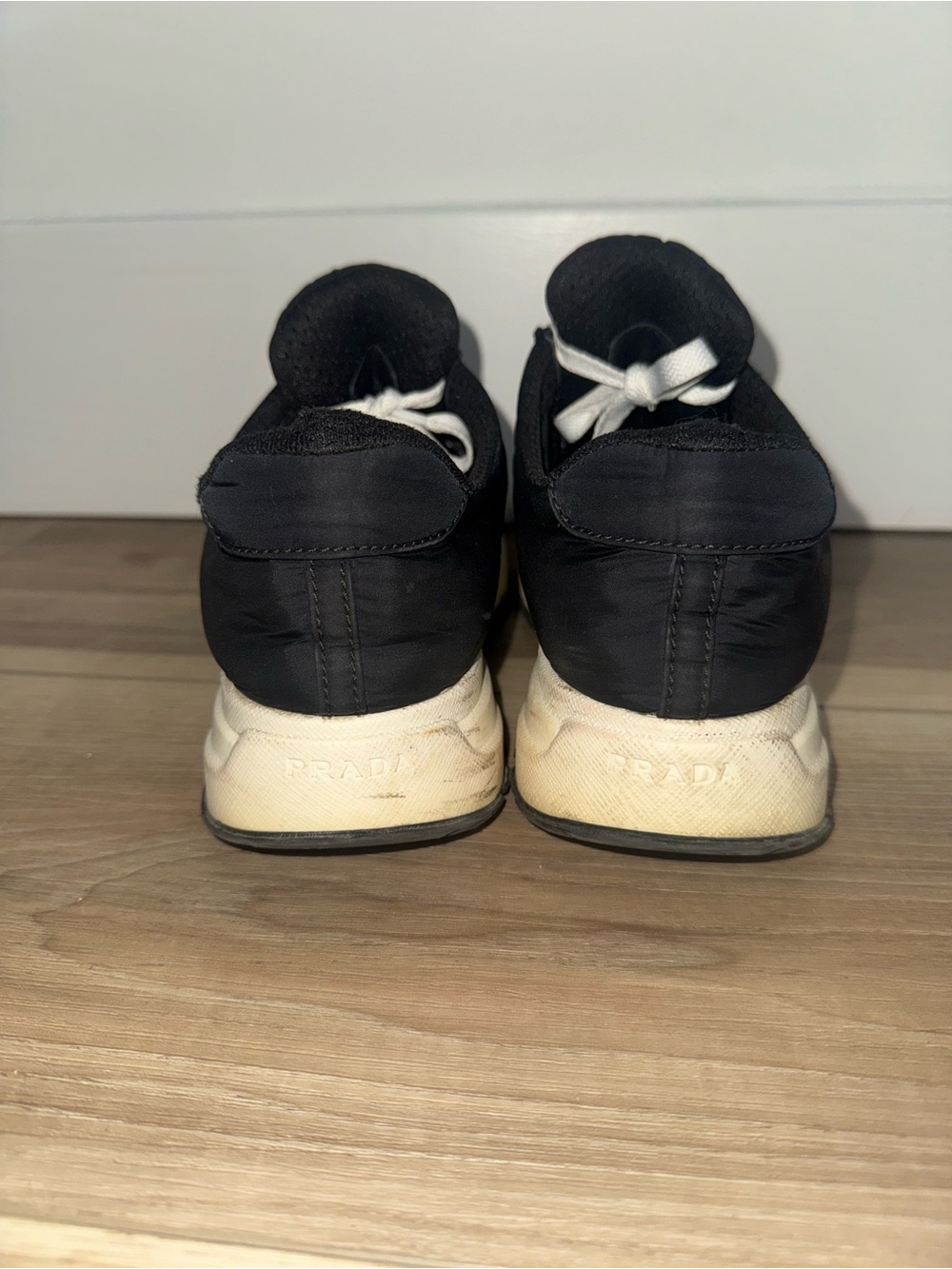 Prada Milano Men’s Black Suede Lace-Up Sneakers - Picture 12 of 12